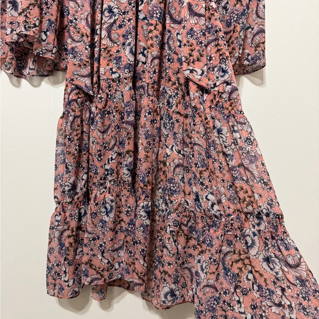 MISA LOS ANGELES Celeste Dress Floral Petals Of Lille Size Medium Flowy Midi - Image 8