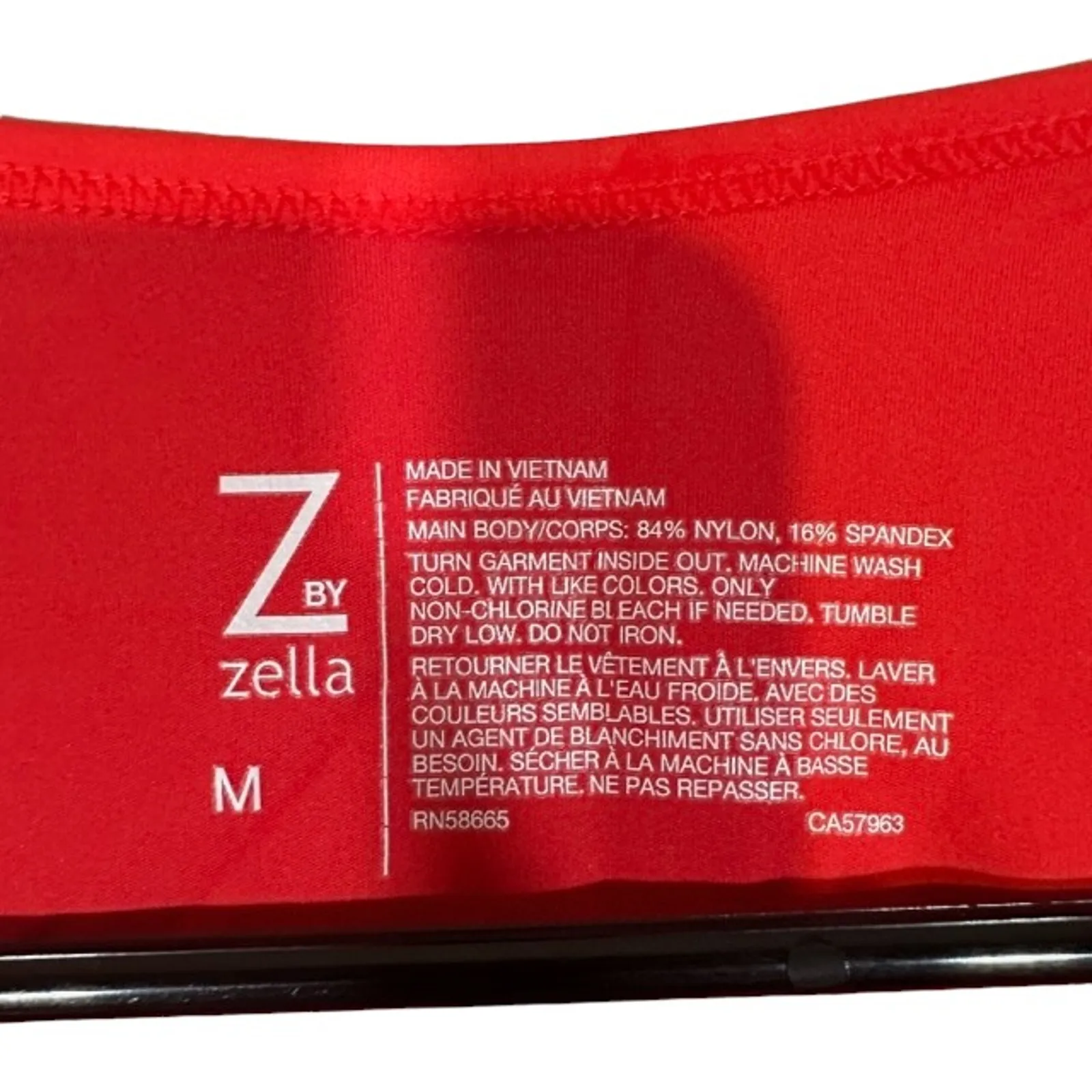 Z by Zella Pink Sports Bra Sleeveless Athletic Top Front Cutout Women Size Med - Image 8