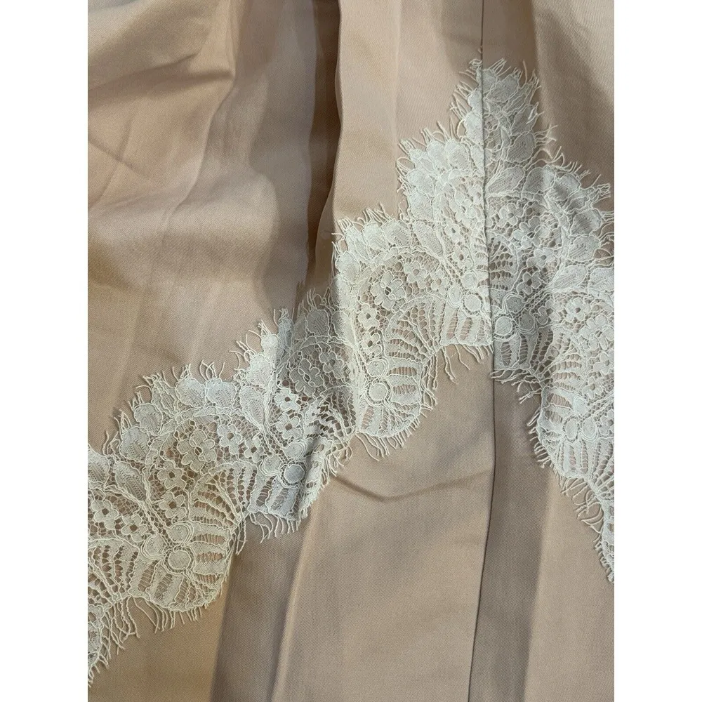 English Factory Women's Sleeveless Lace-Trimmed cut out sides Dress With Pleated - Image 6