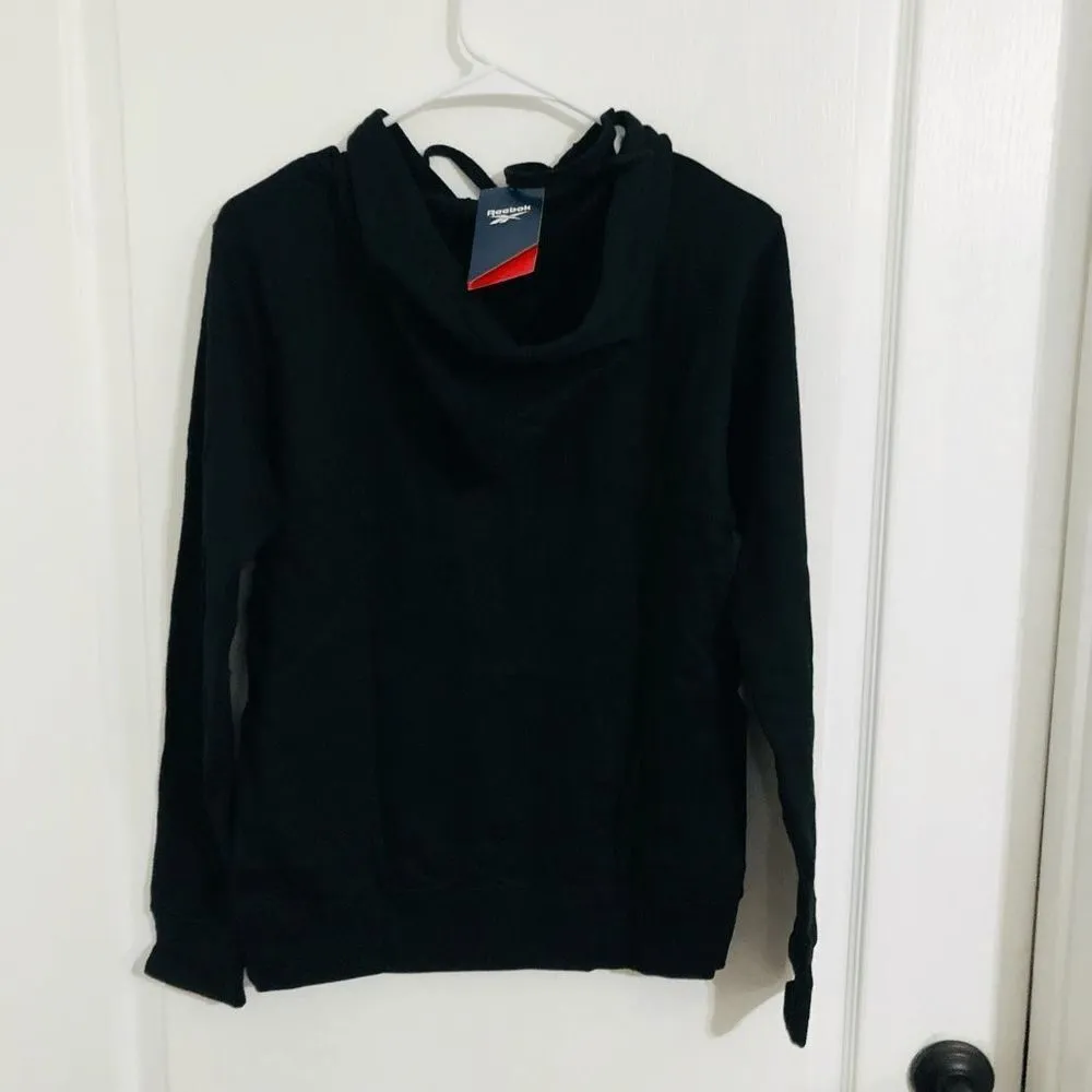 Brand New Reebok Logo Black Vector Hoodie For Women Size‎ Small Pullover Hoodie - Image 5