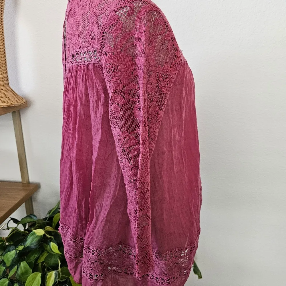 FP Free People One Golden Age Open Back Pink/Rose Top XS New With Tags - Image 5