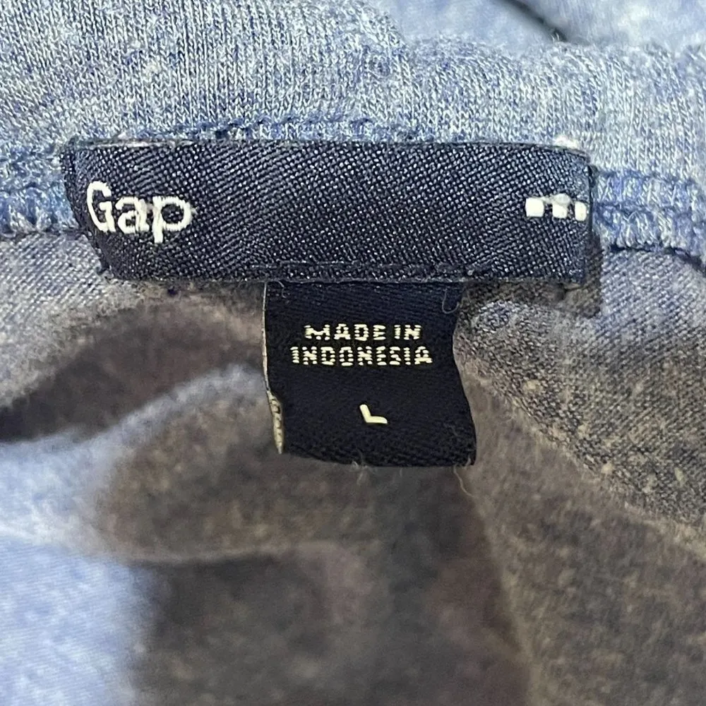 Gap Factory Women's Maxi Dress Halter Jersey Knit Blue Size L Large - Image 5