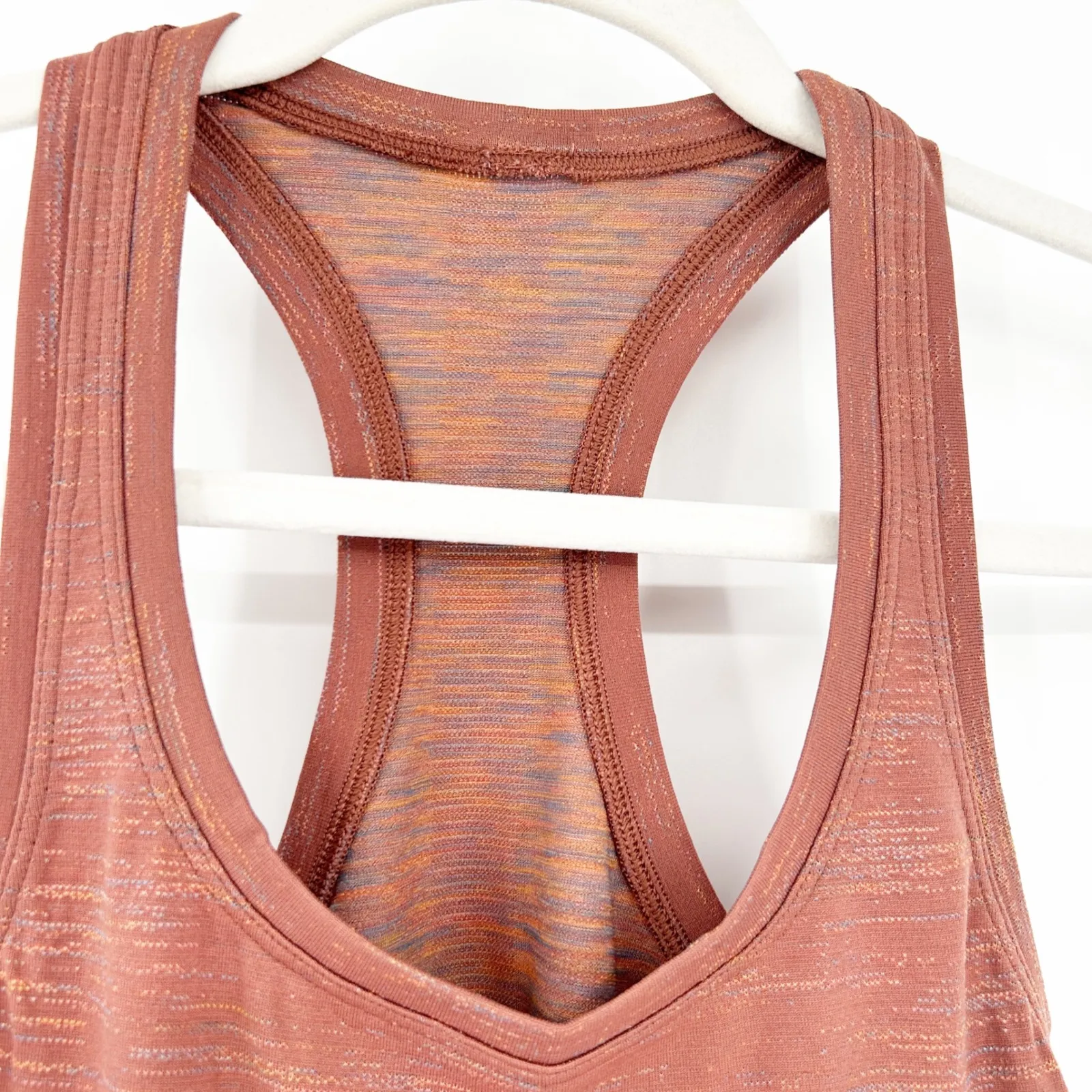 Lululemon Swiftly Tech Racerback‎ Tank Top Size 4 Chroma Check Athletic Workout - Image 5