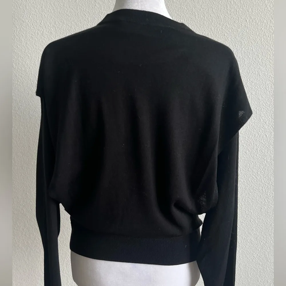 IRO Black Merino Wool & Silk blend Sweater - Image 7