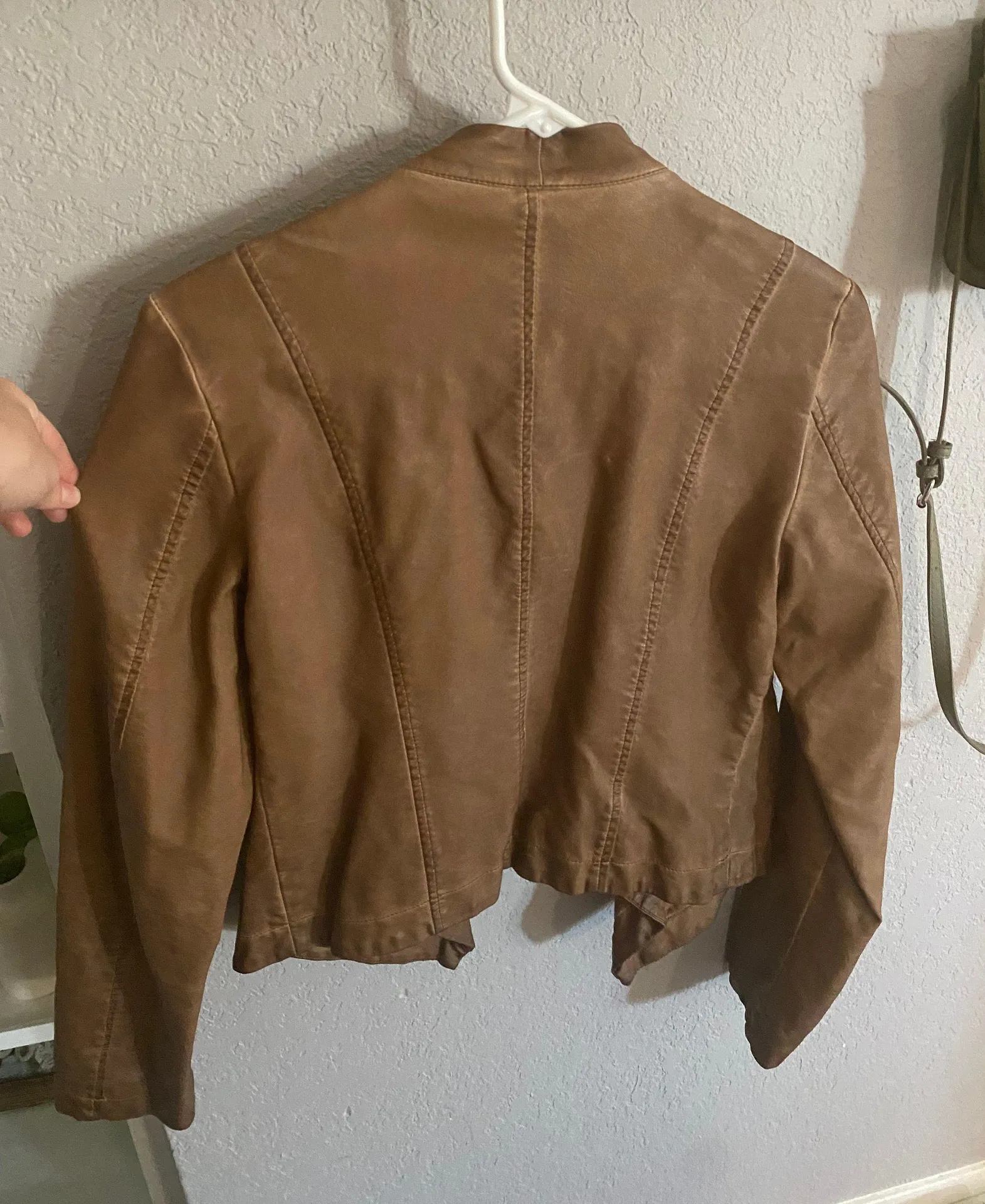 Faux Leather Jacket - Image 6