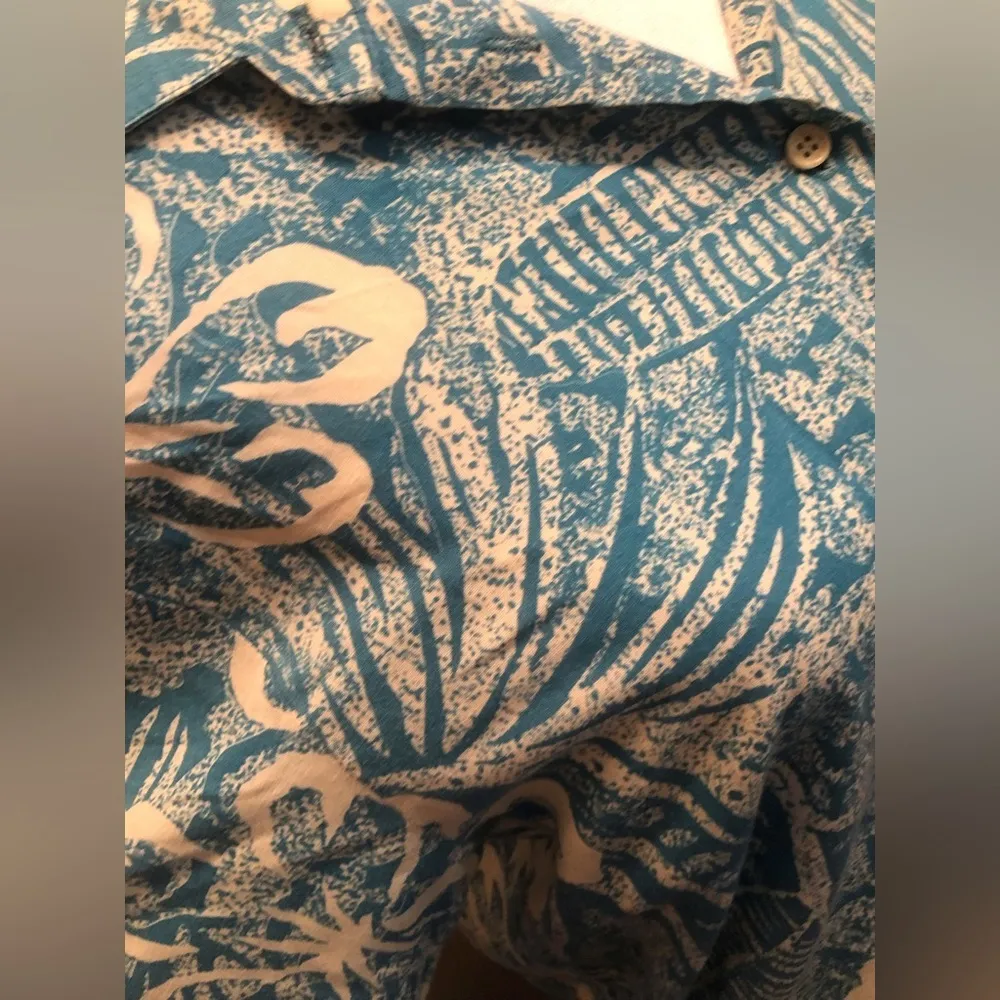 Vintage Turquoise Print Inner Vision Ship to Shore Skirt Set Size 10 - Image 9