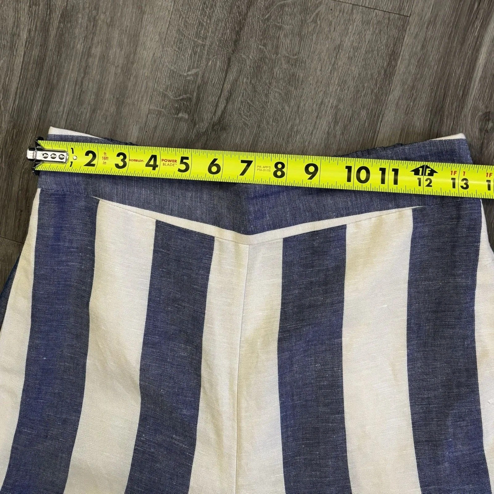 Madewell Huston Pants Capri Crop Women's Small Linen Pull On Crop Wide Leg Beach - Image 6