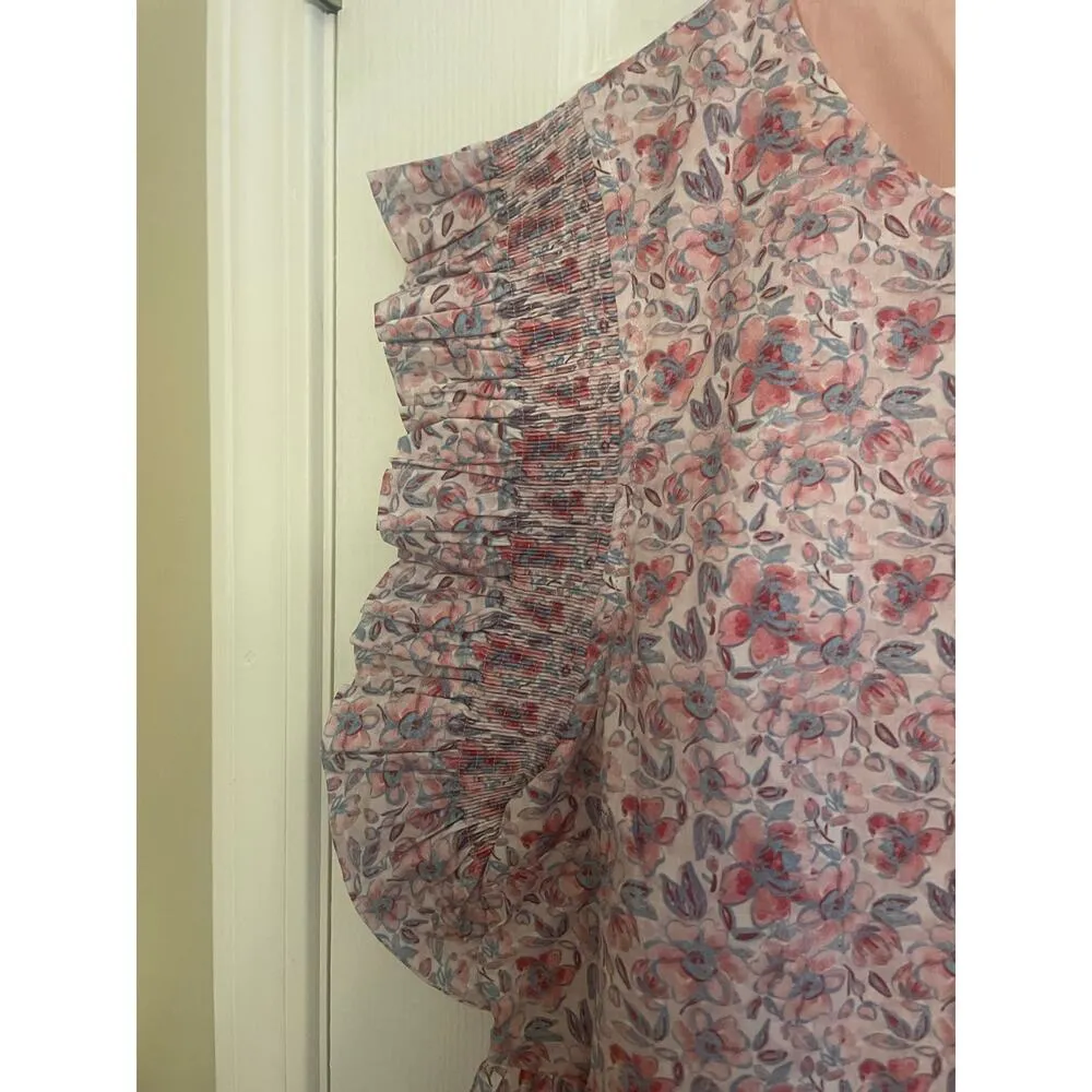 ENGLISH FACTORY Lg. Floral Babydoll Mini Dress, A66 - Image 7