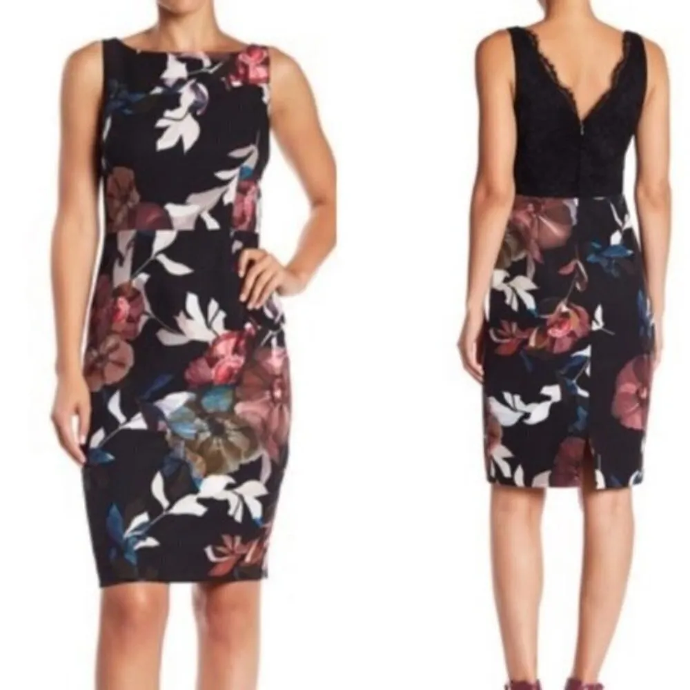 Trina Turk Beverly Faye Floral Lace Back Dress 4 NEW - Image 3