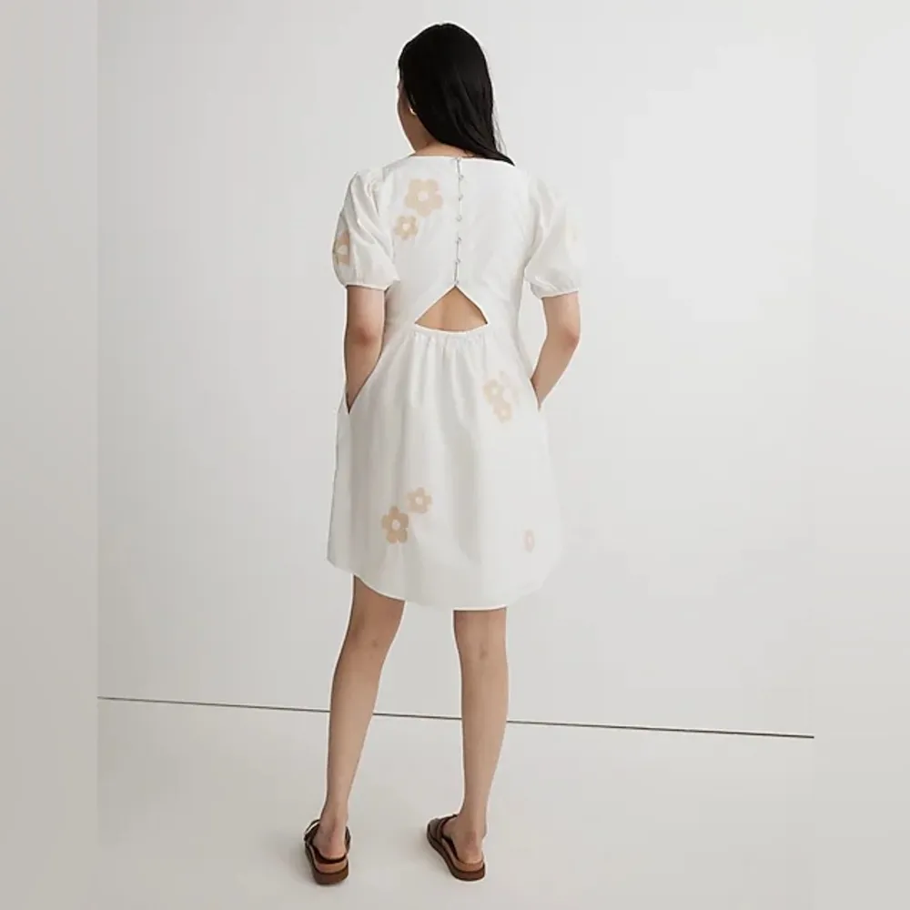 Madewell Annamarie Mini Dress 2 Women’s Bright Ivory White NWT NL107. - Image 8