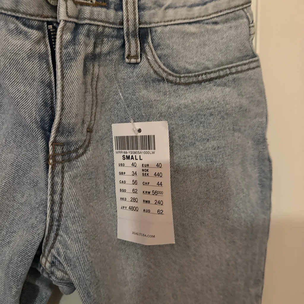 Brandy Melville Light Blue Flare Jeans - Image 2