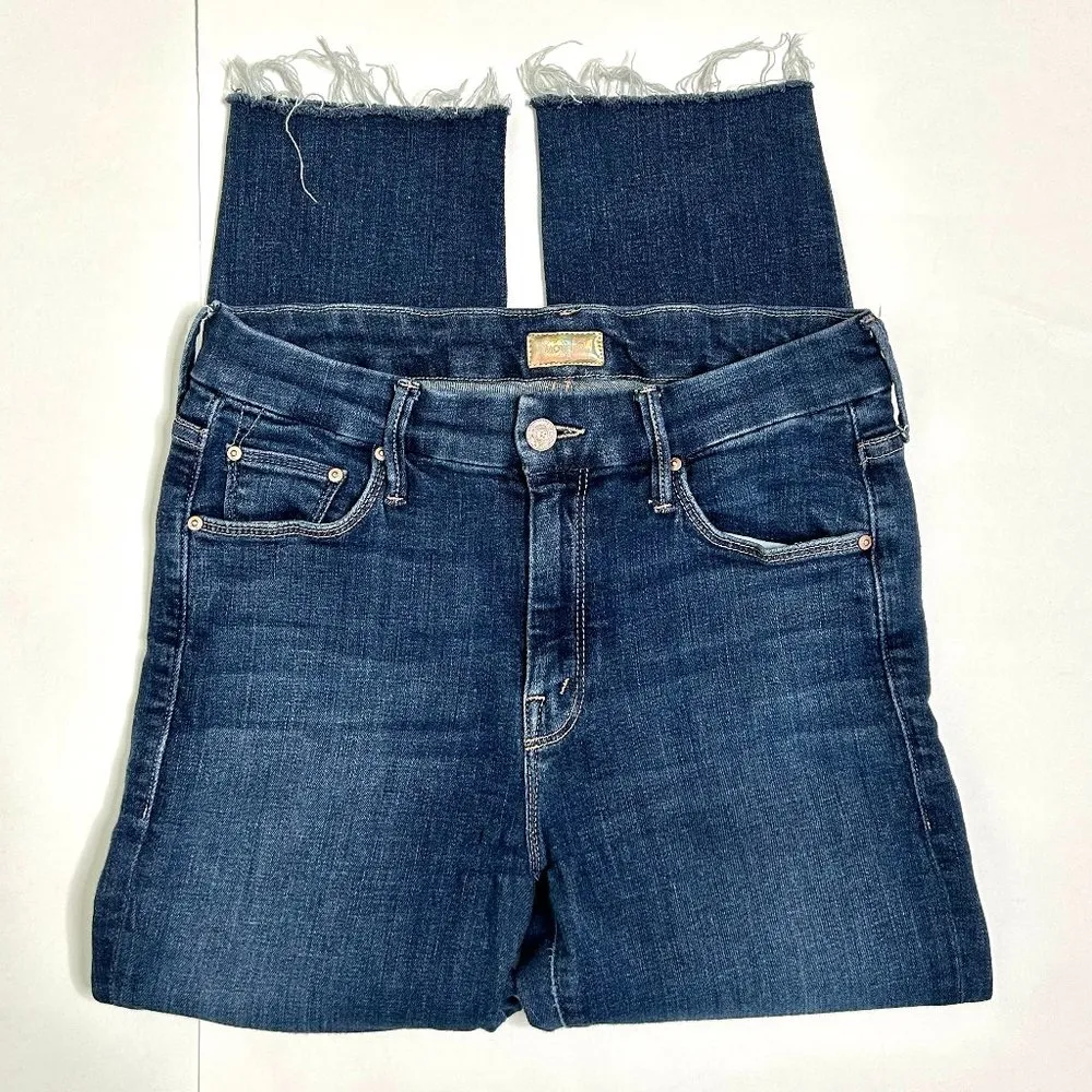 Mother Looker Ankle Fray in Girl Crush Size 28 Blue - Image 6