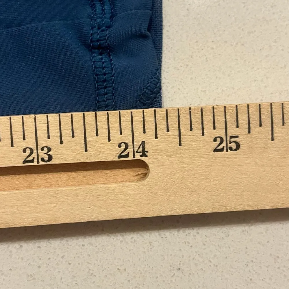 Aerie Small Chill Play Move Moto Mesh Leggings Pants Blue Mid Rise Elastic Waist - Image 7