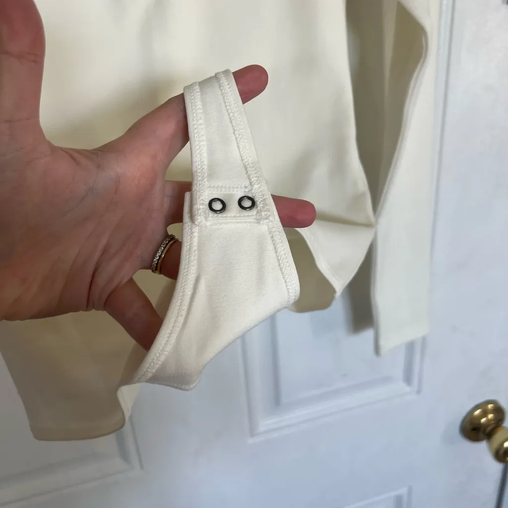 A&F | Cream Long Sleeve Bodysuit - Image 4