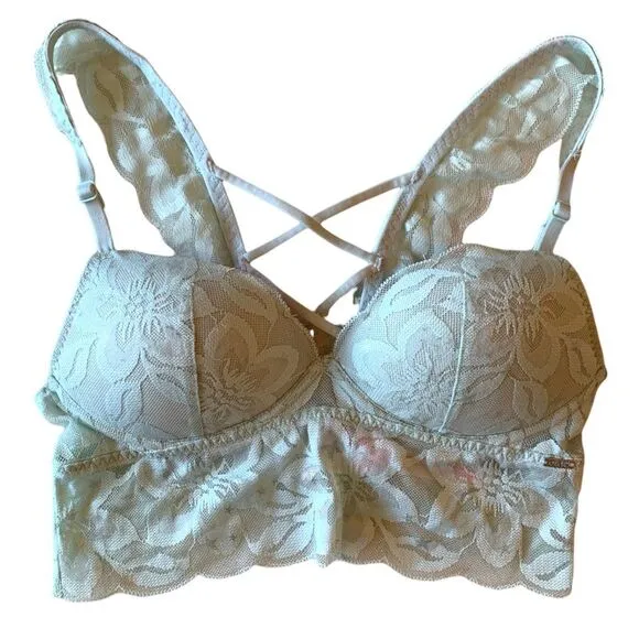 Victoria Secret PINK | Mint Colored Lace Push Up Bralette Fairy Core Size XS - Image 1