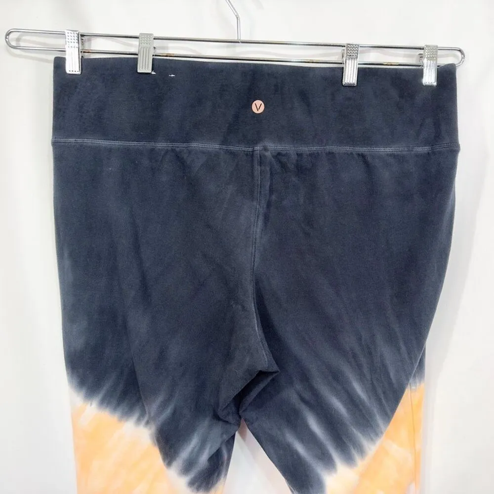 Lane Bryant LIVI Plus Size 22 24 Leggings Cropped Black Pink Dip Dye Pull On 520 - Image 5