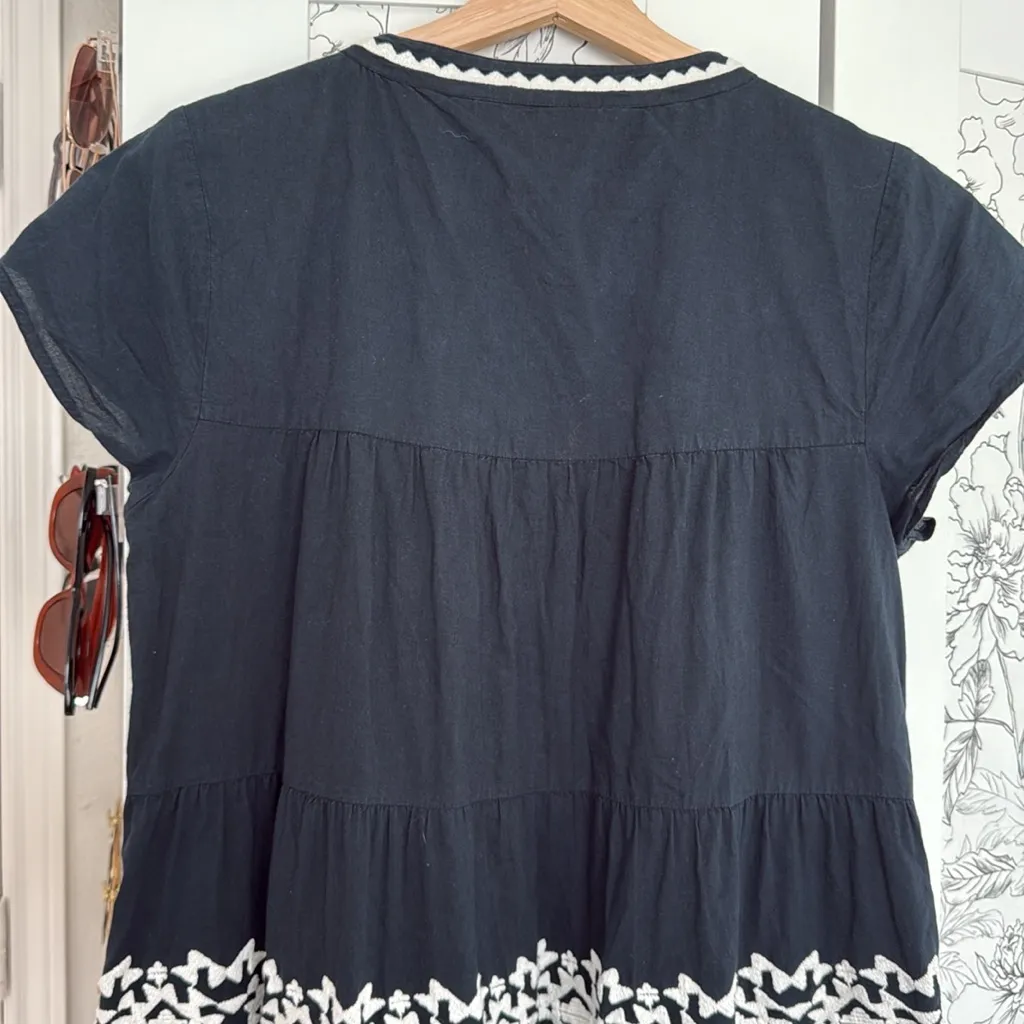 Roller Rabbit Pamela embroidered tiered dress - Image 10