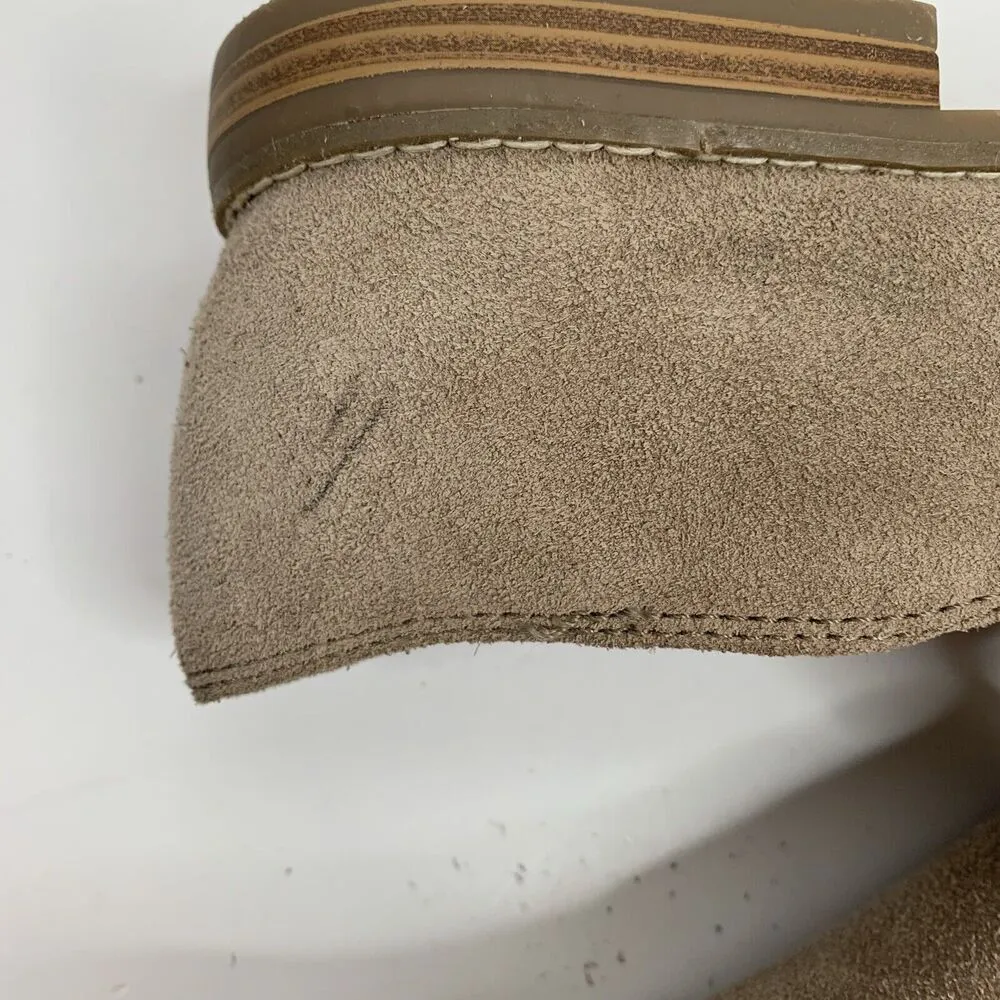 Franco Sarto Size 10 Loafer Pardon Suede Leather Almond Toe Flats Shoes Women’s - Image 5