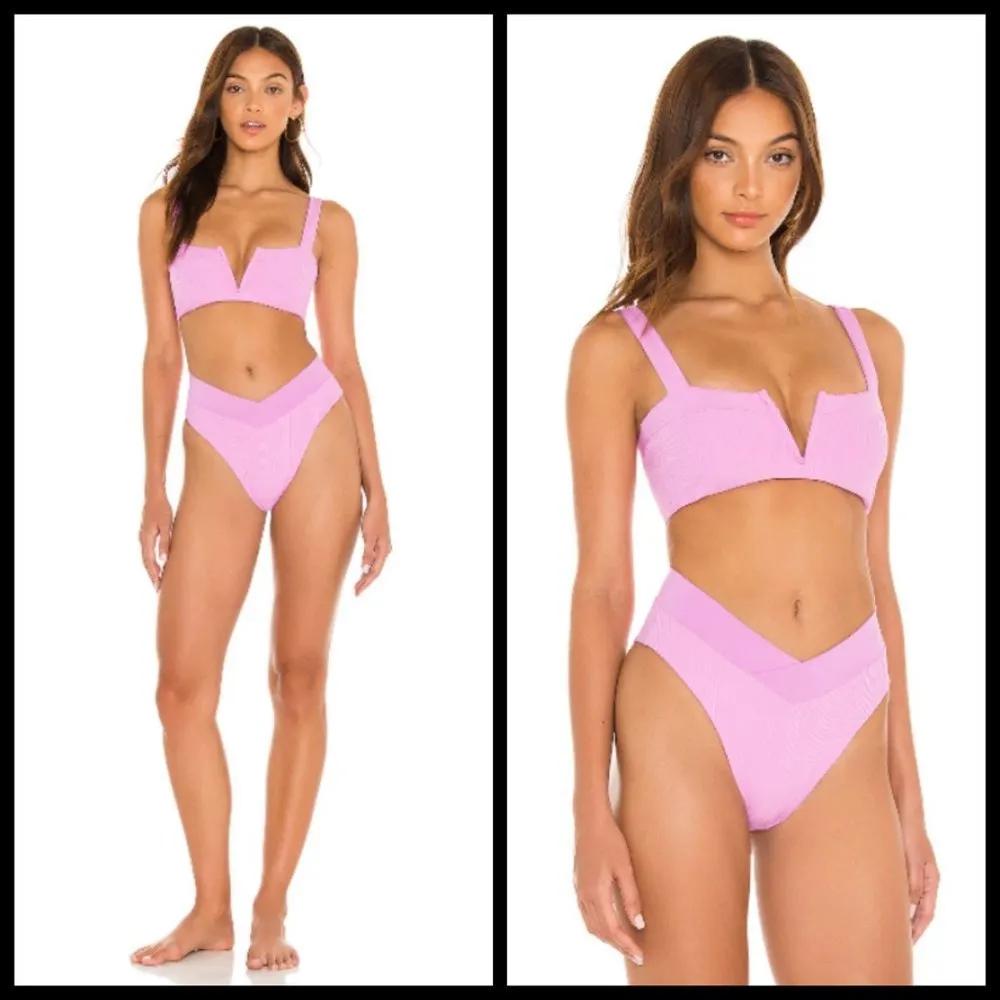 💕LSPACE💕 Ribbed Bikini Set ~ Rosebud Pink XL NWT - Image 6