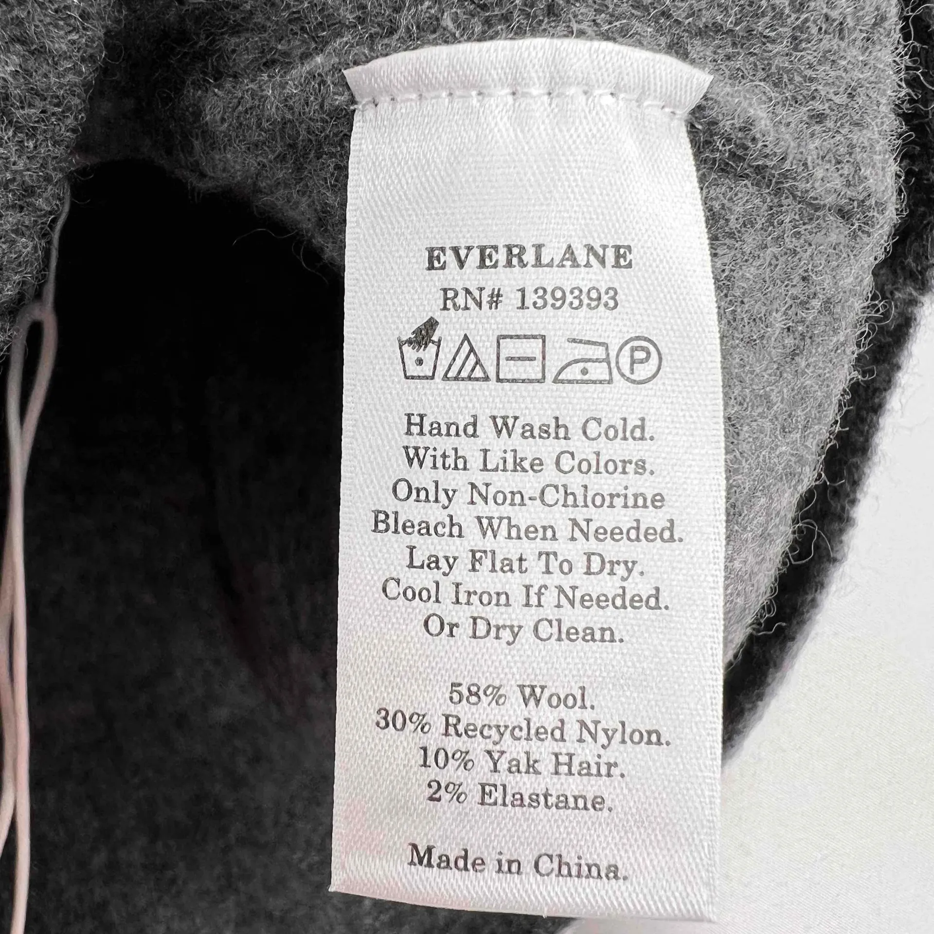 NWT Everlane‎ Dark Gray Wool Blend Ribbed Crop Tank Top Womens Small - Image 5