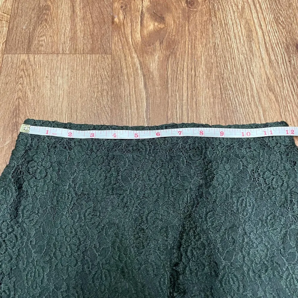 Ann Taylor Womens Dark Green Lace Stretch Pencil Skirt Size 0P Petite - Image 4