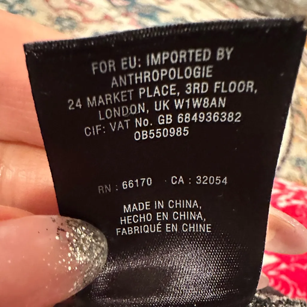 Anthro HD in Paris Black and Cream Floral Textured Midi Dress 2P - Image 9