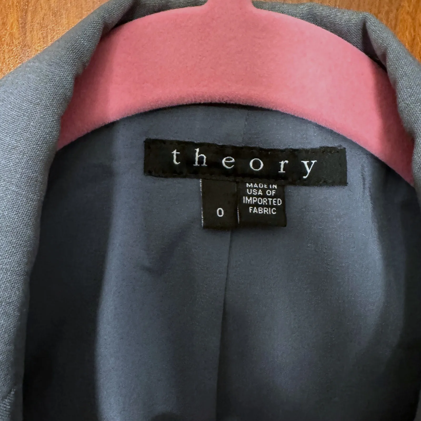 Theory Gabe N Edition Virgin Wool Blazer Blue 0 Career Business Chic Minimalist - Image 3