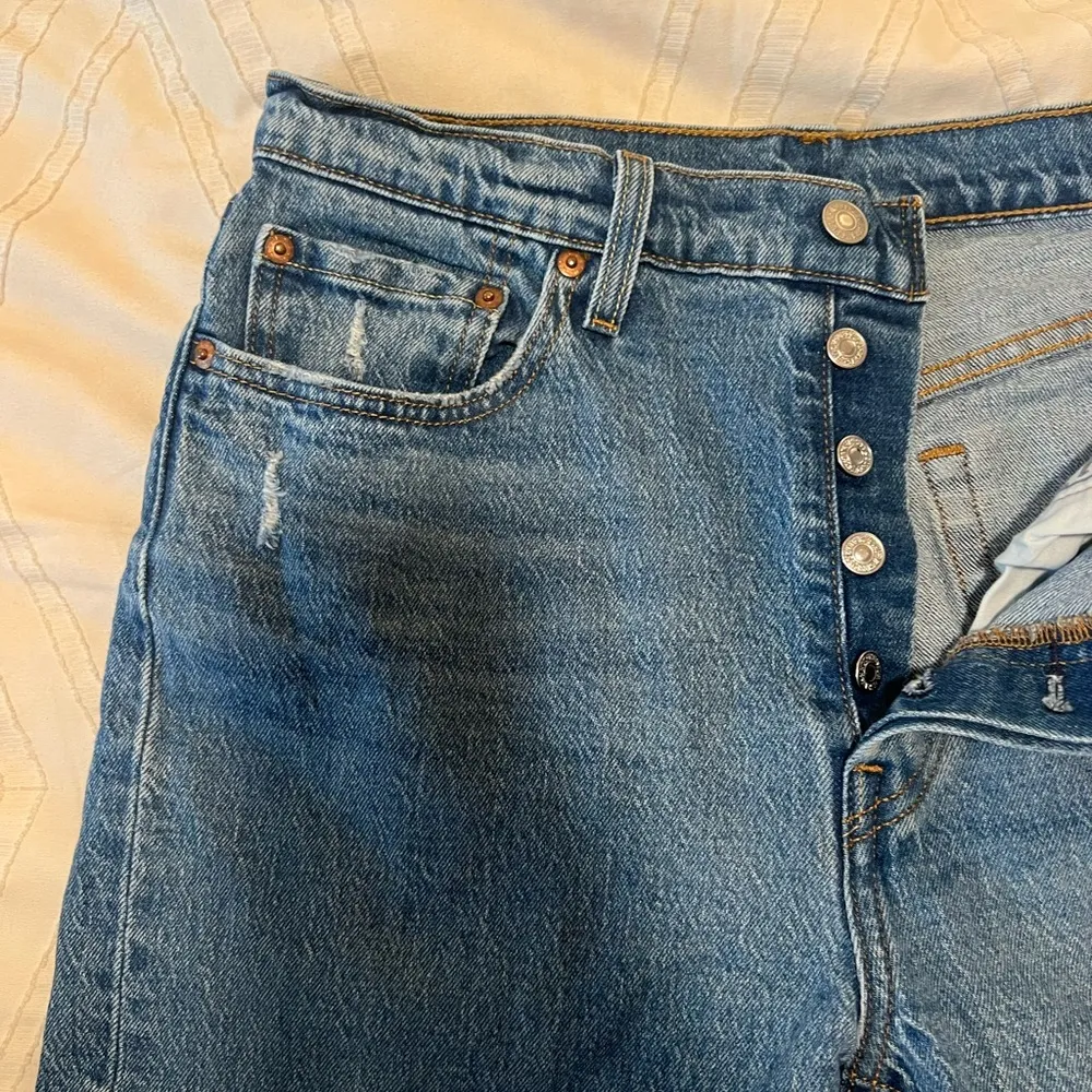 RIBCAGE STRAIGHT ANKLE WOMEN'S JEANS Samba Done - Light Wash size 29 - Image 10