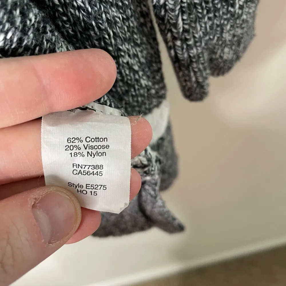 Madewell Grey Chunky Knit Cardigan Small - Image 3