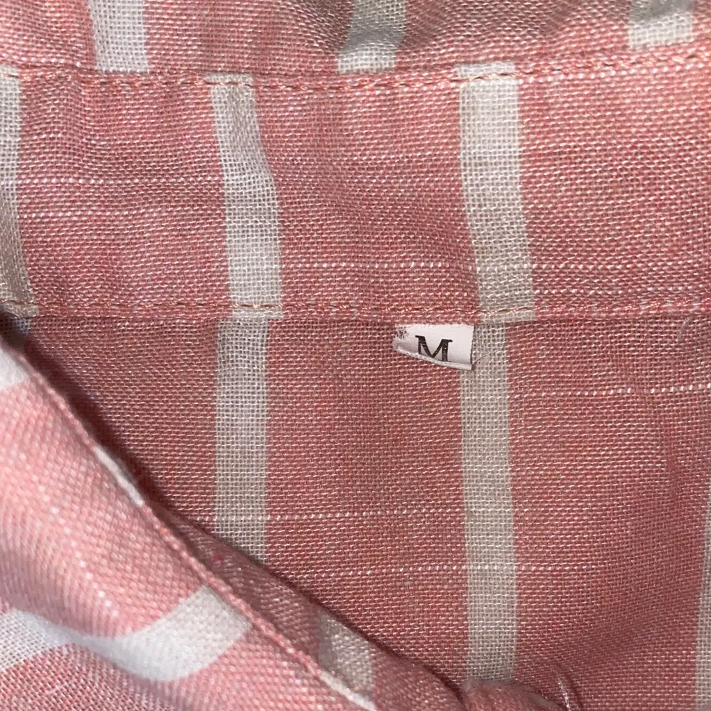 Women's Pink Striped Button Down Shirt - Image 7