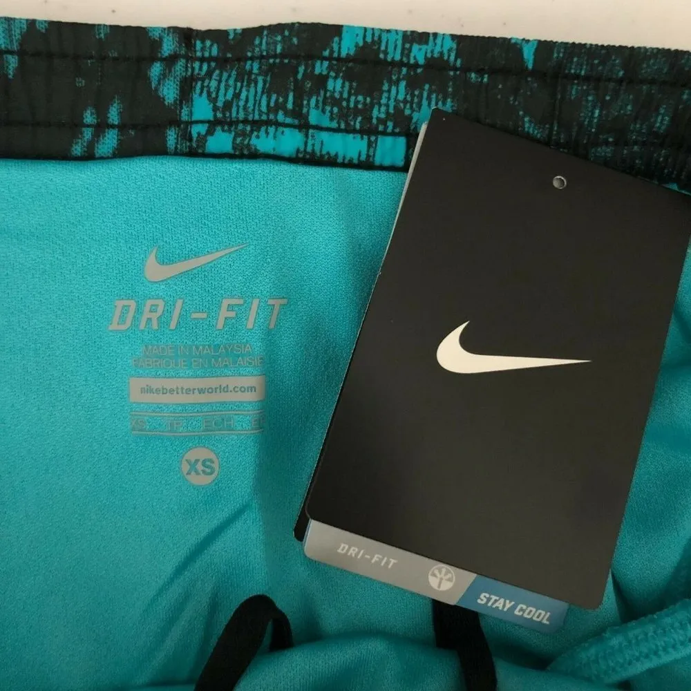 Nike Womens Printed Modern Tempo Shorts Dri-Fit Built in Brief Snake Blue XS - Image 3