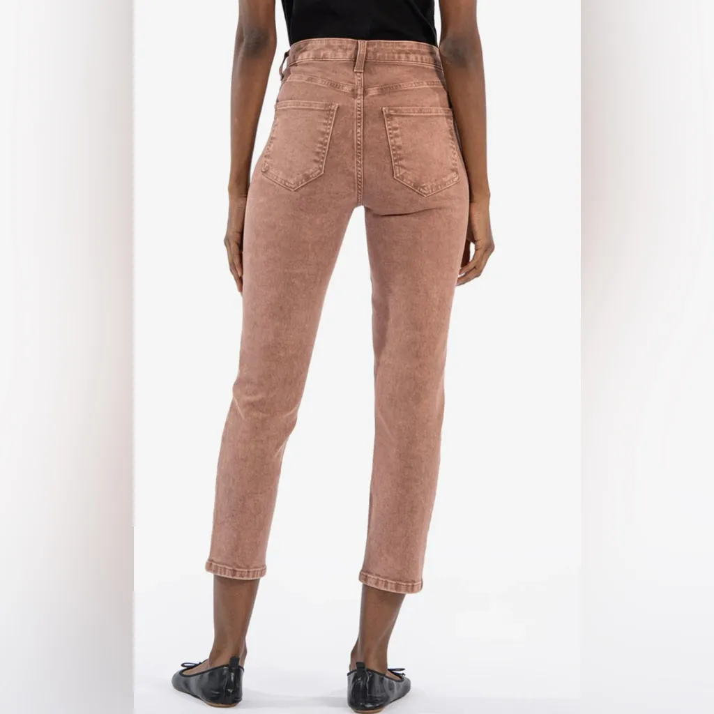 Kut from the Kloth Women's Brown Straight Leg Jeans 💞 - Image 2