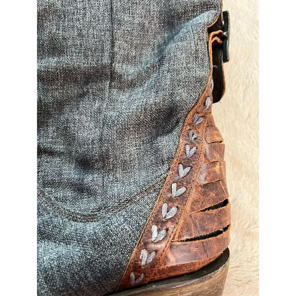 Lane Women's Western Boots Size 8 Gray Mid - Image 5