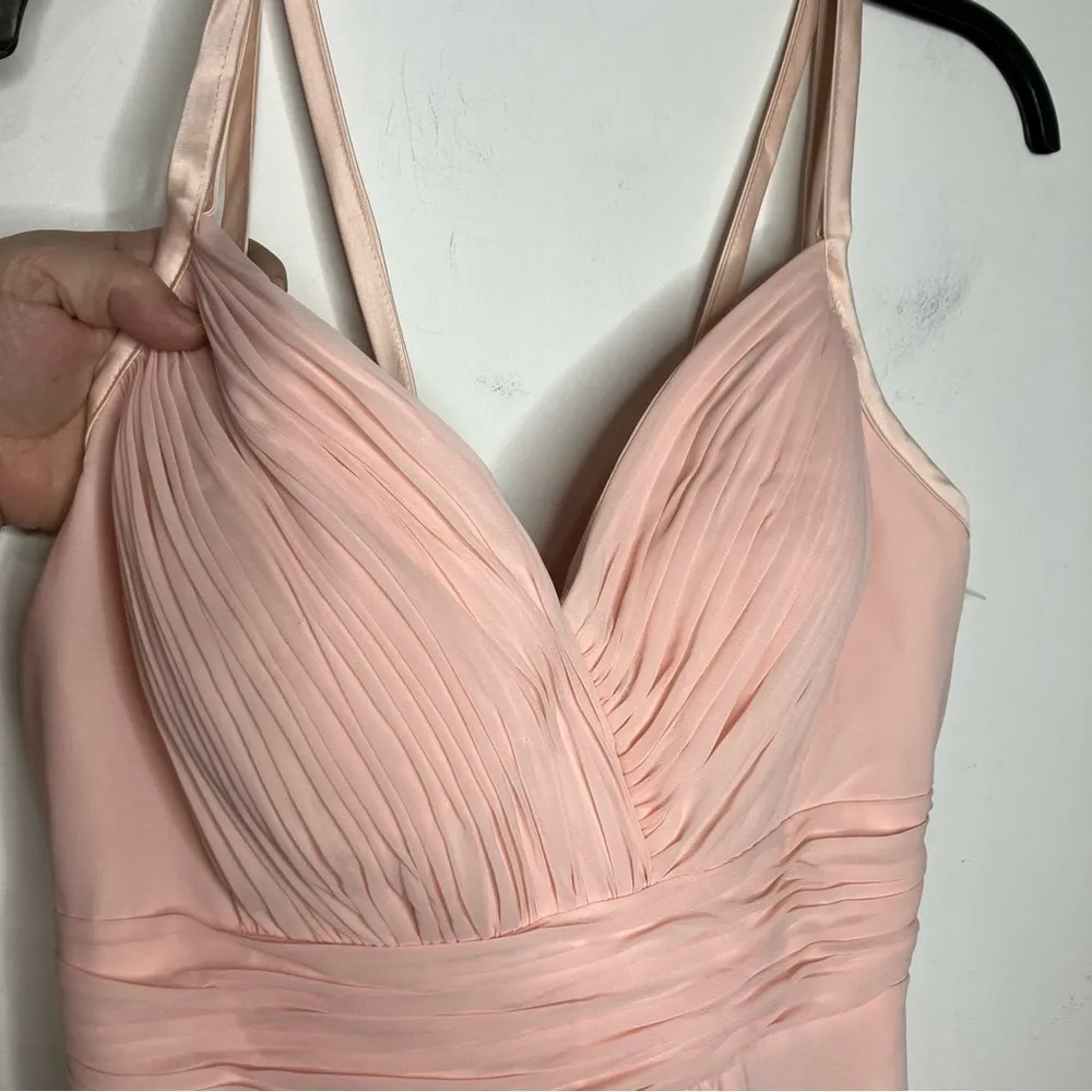 NWT Christina Wu Occasions long‎ formal dress in petal pink size 12 - Image 5