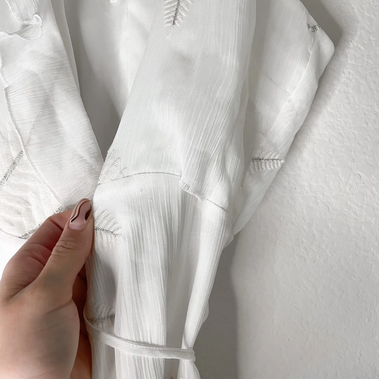 LOVER + FRIENDS White Wrap Tie Maxi Dress - Image 7