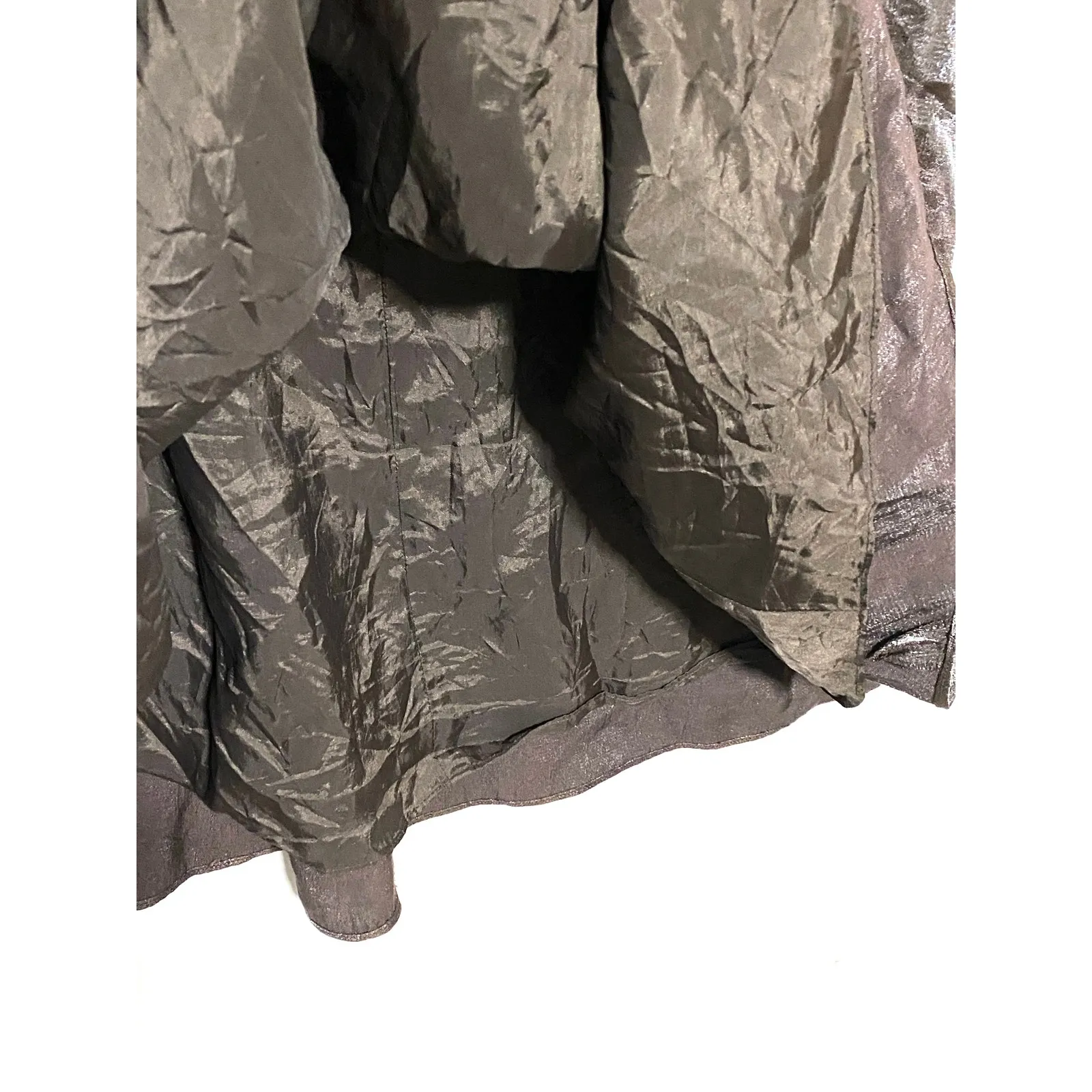 Adrianna Papell Boutique Halter Dress 2 Metallic Whimsigoth Grunge Prom Formal - Image 8