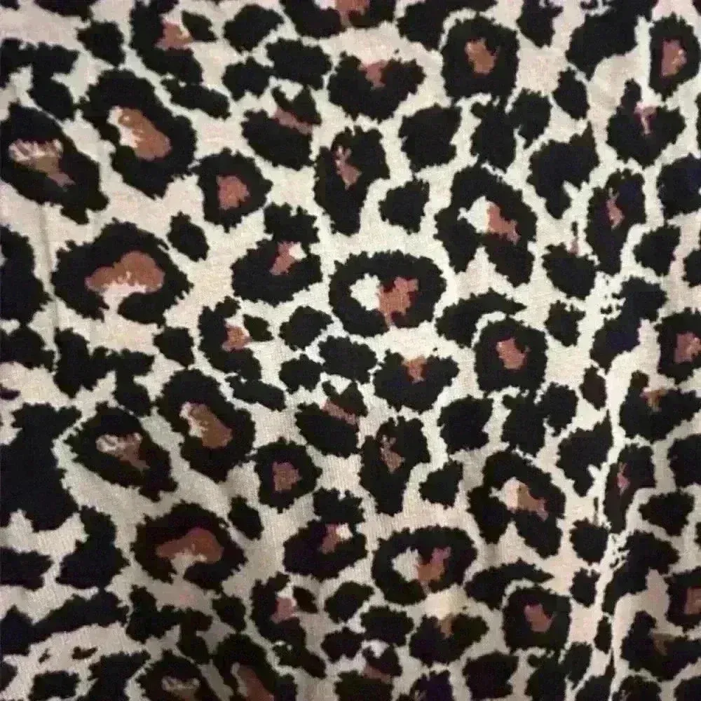 Missguided Women's Size 4 Brown Leopard Print Jersey Flare Pants Casual - Image 9