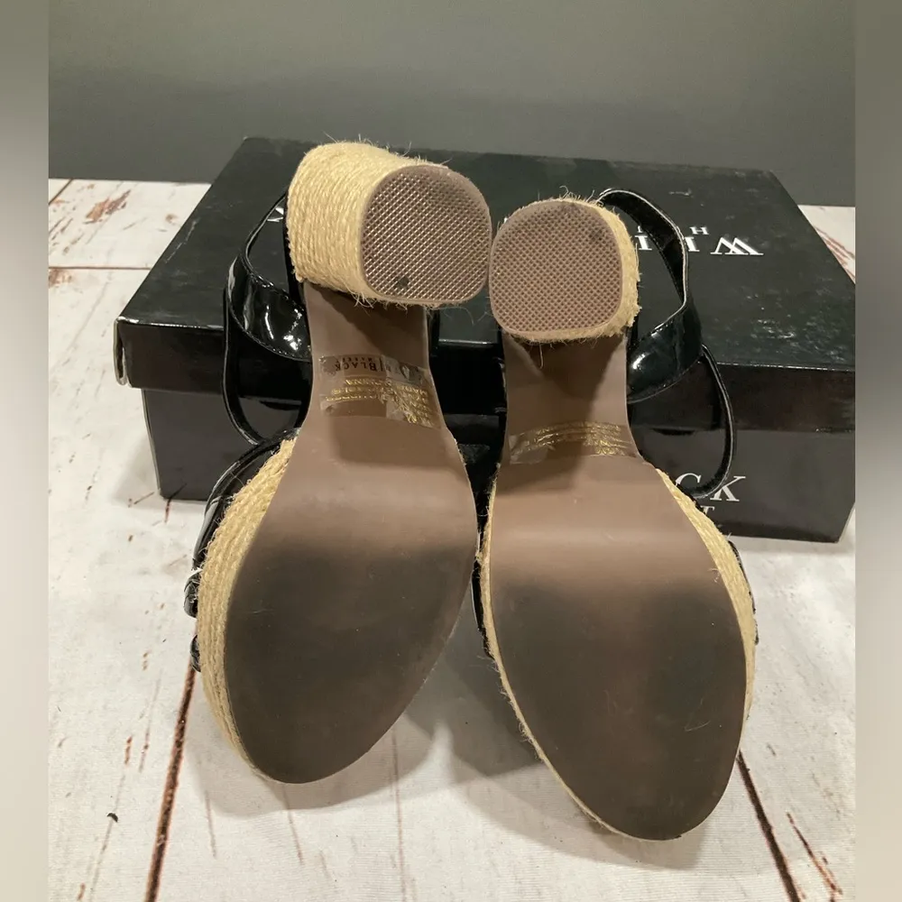 WHITE HOUSEE BLACK MARKET STRAPPY HEELS - Image 4