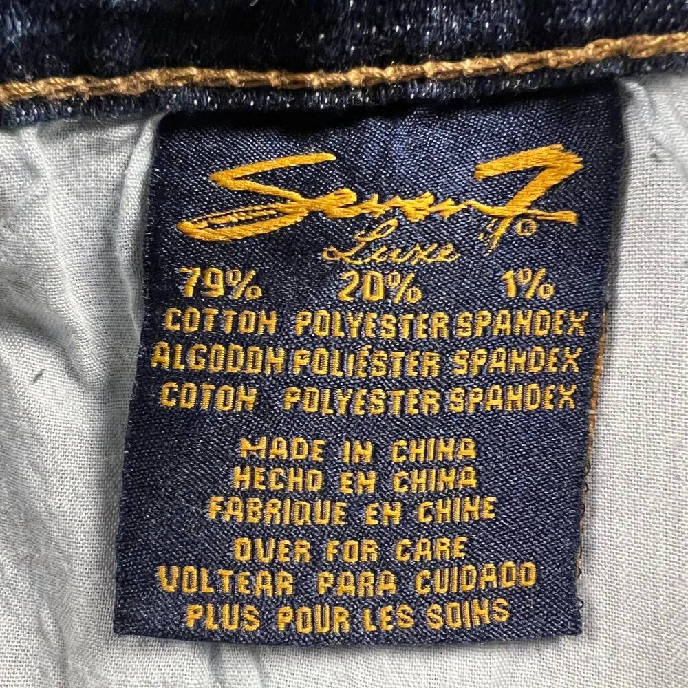 Seven7 Southwest Embroidered Denim Cut Off Shorts 6” Inseam Size 22 - Image 8