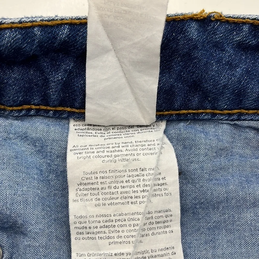 Mango Denim Cutoff Shorts High Rise Size 6 - Image 11