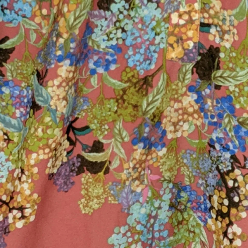 GLAM Floral Print Top - Size M - EUC - Image 2