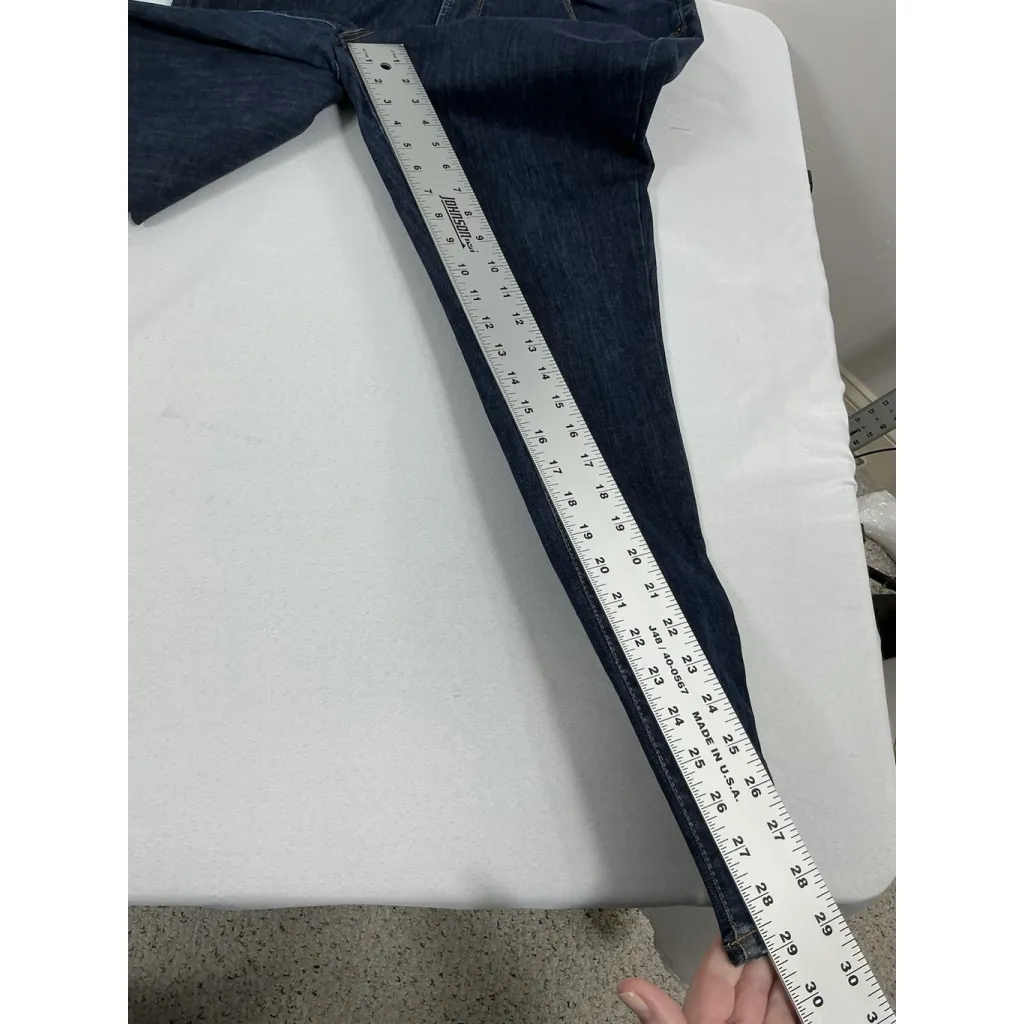 Womans Old Navy Blue Jeans Size 16 Super Skinny High Rise waist 34 Inch - Image 7