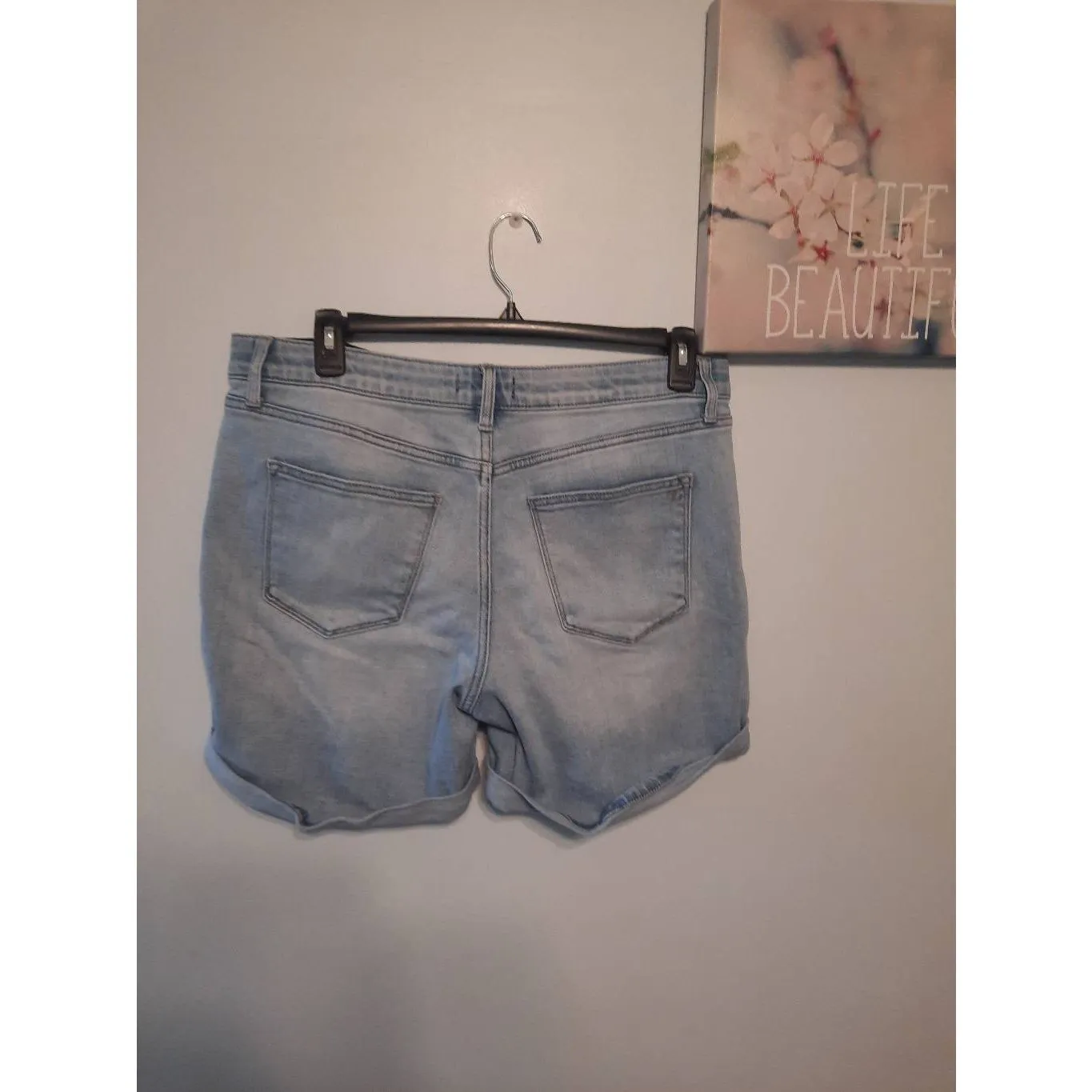 Lularoe Size 32 Denim Boyfriend Shorts Cuffed - Image 3