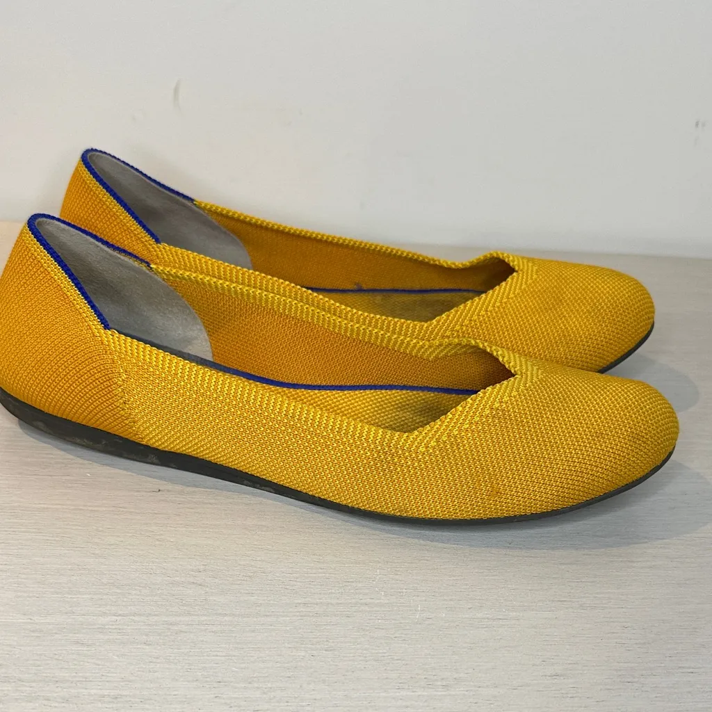 Rothy's Rothy’s Yellow Rounded Toe Flats - Image 4