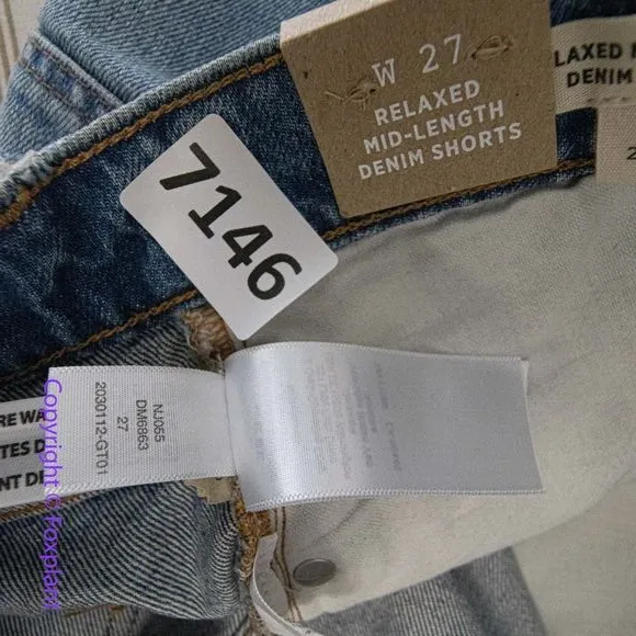 New! Madewell Relaxed Mid-Length Rigid Denim‎ Shorts Brockport Wash size 27 - Image 14