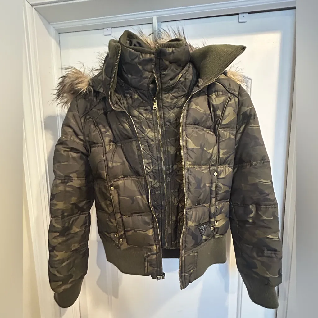 Guess  Women's Down Camouflage Jacket - Image 2