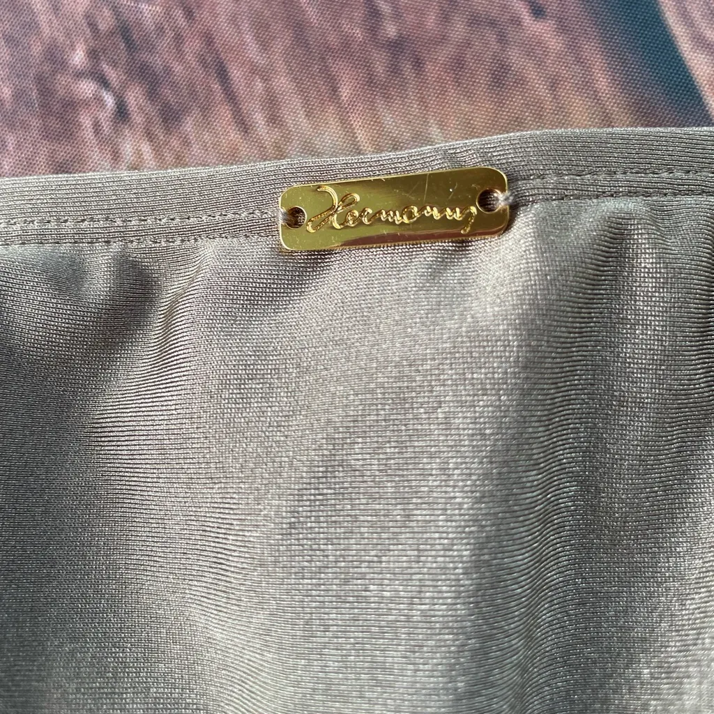 Vix Hermanny dark green Bikini Bottom with Sequin Detail Size 10 - Image 5