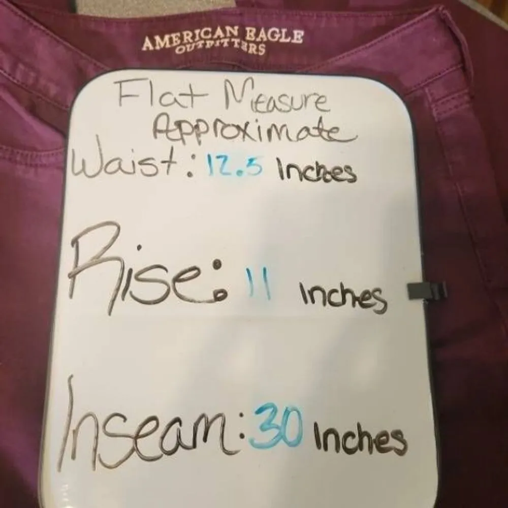 American Eagle Size 0 Super Stretch Maroon Jegging Jeans - Image 6