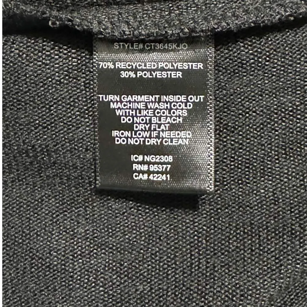 SANCTUARY Long Sleeve Knot Detail Sweater Tee  Pullover Black NWT Small - Image 9