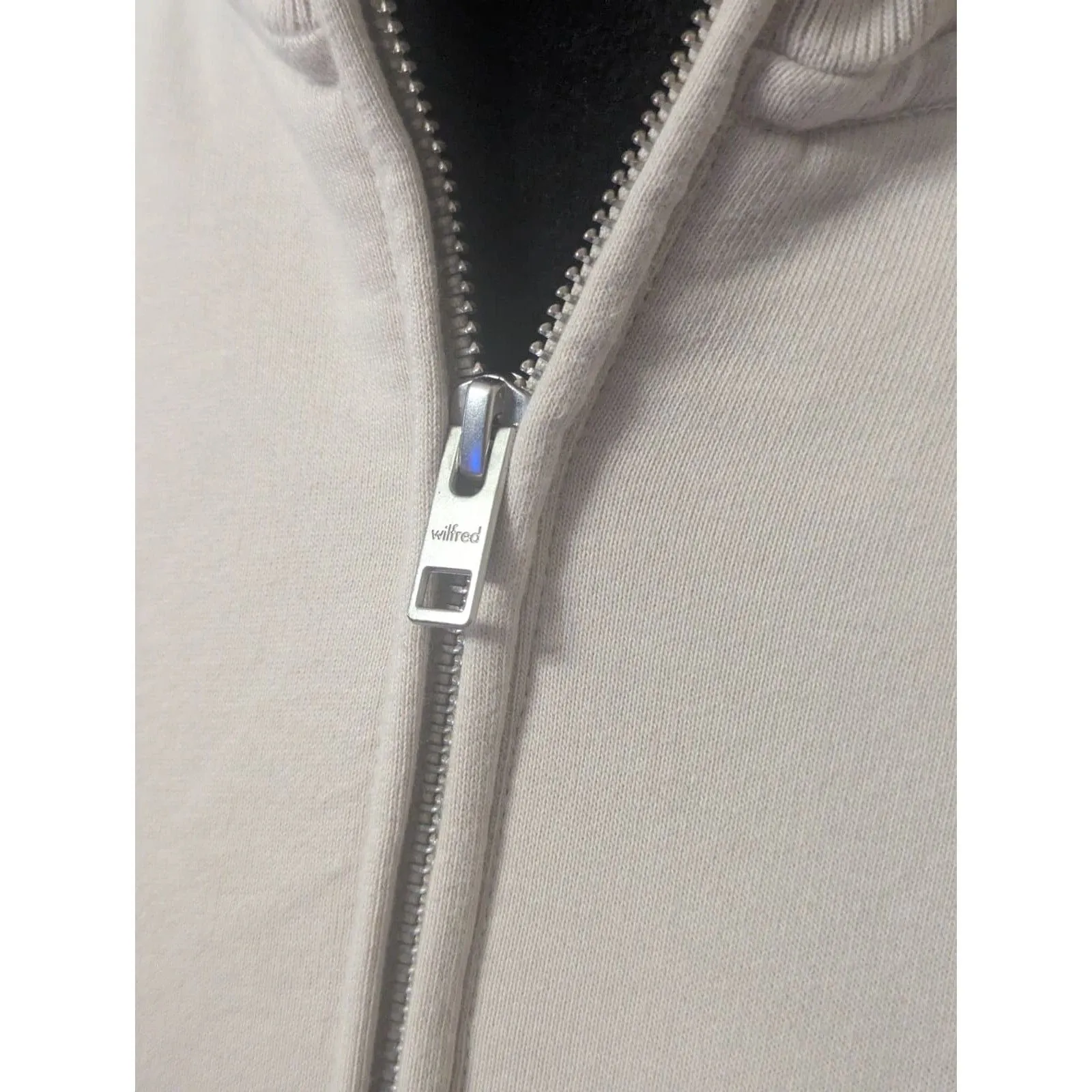 Aritzia Wilfred Free Cropped Half Zip Sweatshirt S Essential Lounge - Image 4